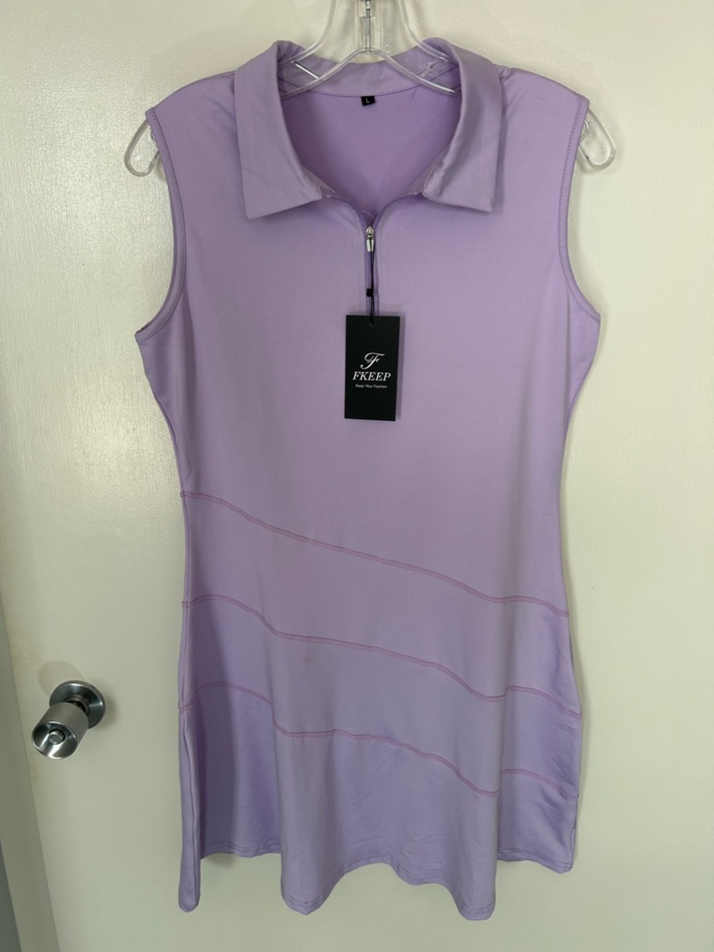 FKeep Sleeveless Lavender Polo Tennis / Sport Dress with matching underpants, L